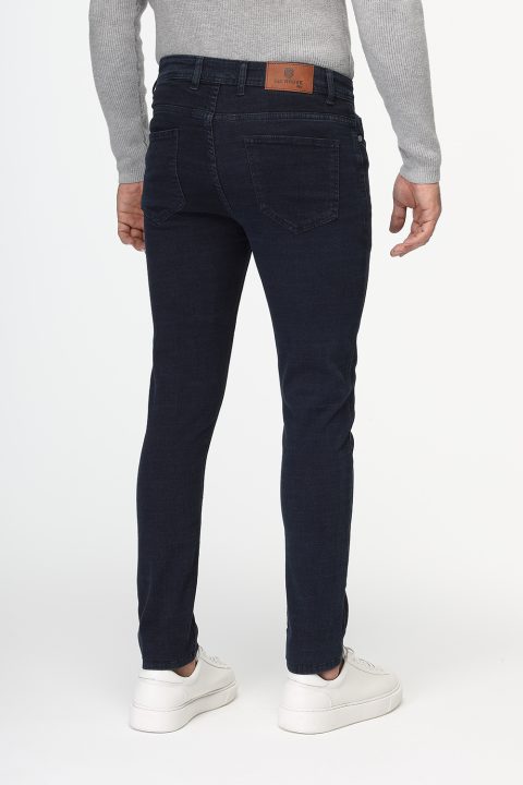 Slim Fit Trousers Jeans Dark Blue - Image 4