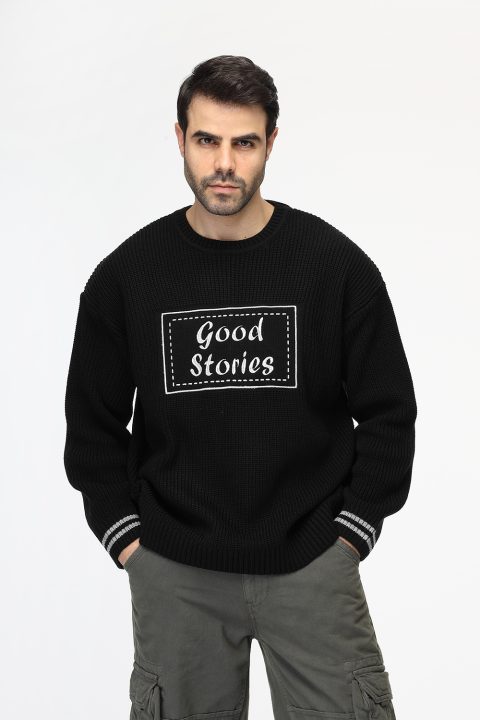 Over Size Pullover Black