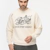 ⁦سويت شيرت - ريجولار فيت - بيج⁩ - الصورة ⁦3⁩