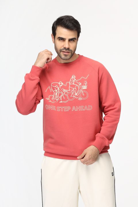 Regular Fit Sweat Shirt Pink