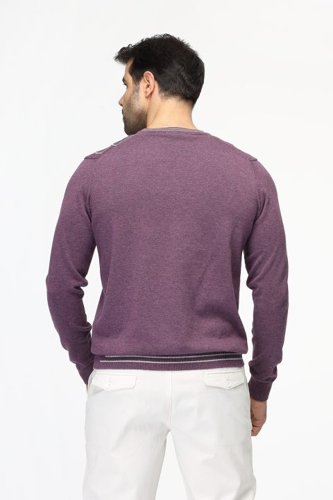 Regular Fit Pullover Purple - Image 3