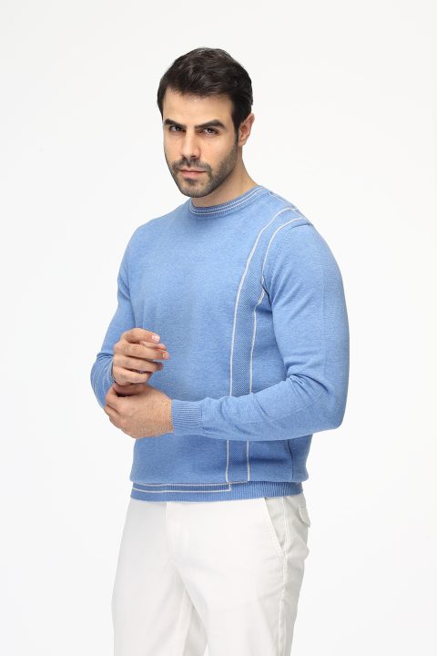 Regular Fit Pullover Blue - Image 3