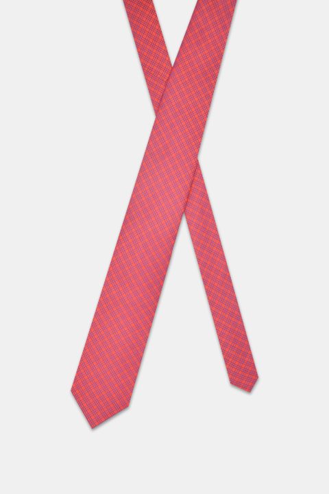 Jacquard Tie 7 cm Red - Image 2