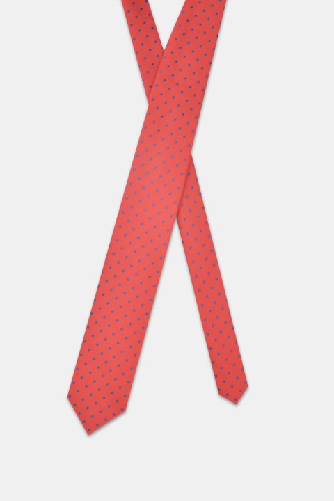 Jacquard Tie 7 cm Red - Image 2