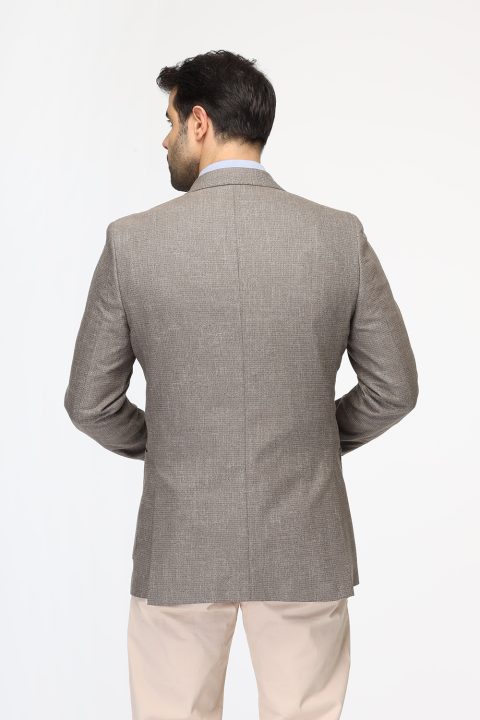 Slim Fit Blazer Brown - Image 4