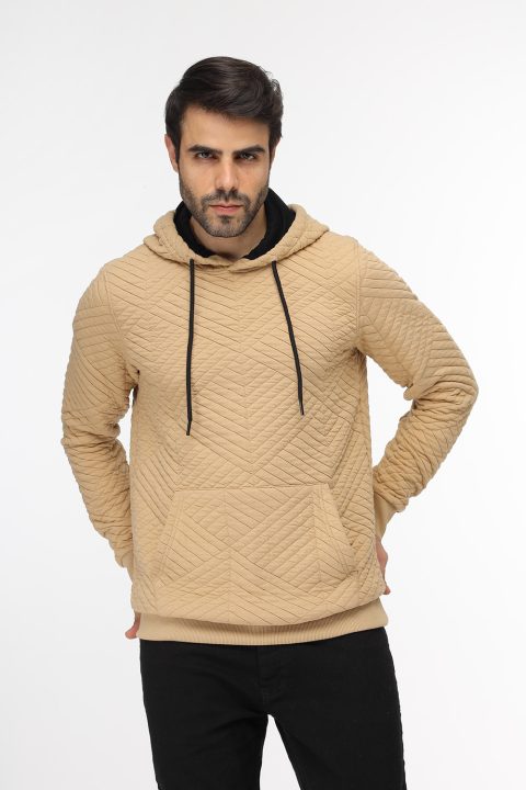 Slim Fit Sweat Shirt Beige