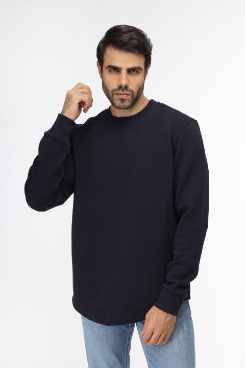 Slim Fit Sweat Shirt Dark Blue