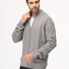 ⁦بلوفر - ريجولار فيت - رمادي⁩ - الصورة ⁦3⁩