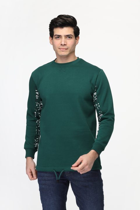 Regular Fit Sweat Shirt Green - Image 3