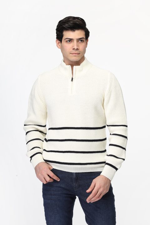 Regular Fit Pullover Off White - Image 3