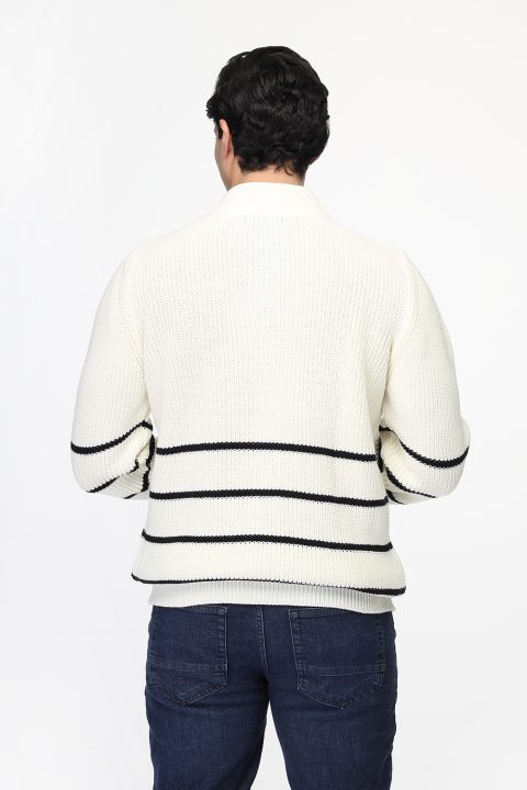 Regular Fit Pullover Off White - Image 4