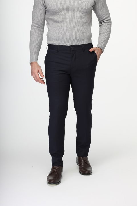 Slim Fit Classic Pants Dark Blue