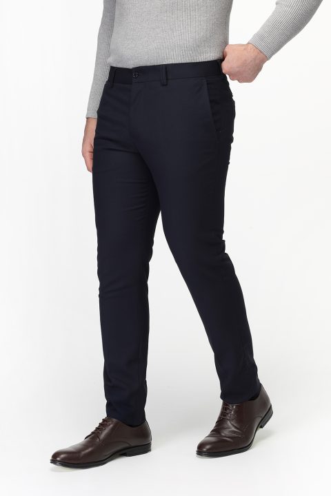 Slim Fit Classic Pants Dark Blue - Image 5