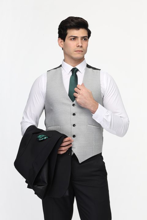 Slim Fit Suit Black - Image 3