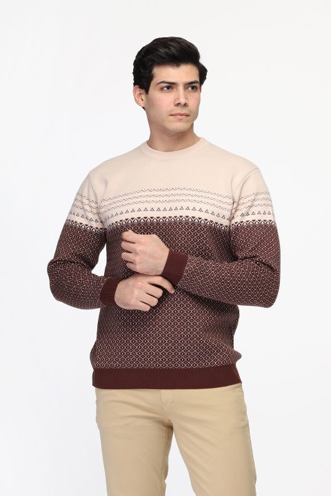 Regular Fit Pullover Brown - Image 3