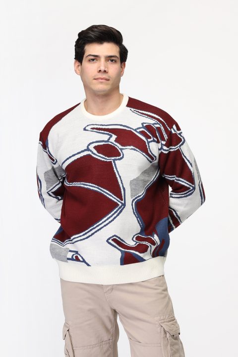 Over Size Pullover Maroon