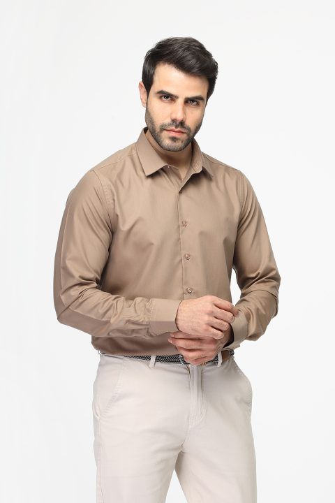 Classic Shirt Slim fit Beige - Image 3