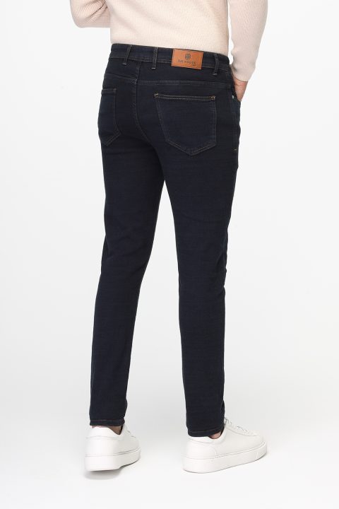 Slim Fit Trousers Jeans Dark Blue - Image 5