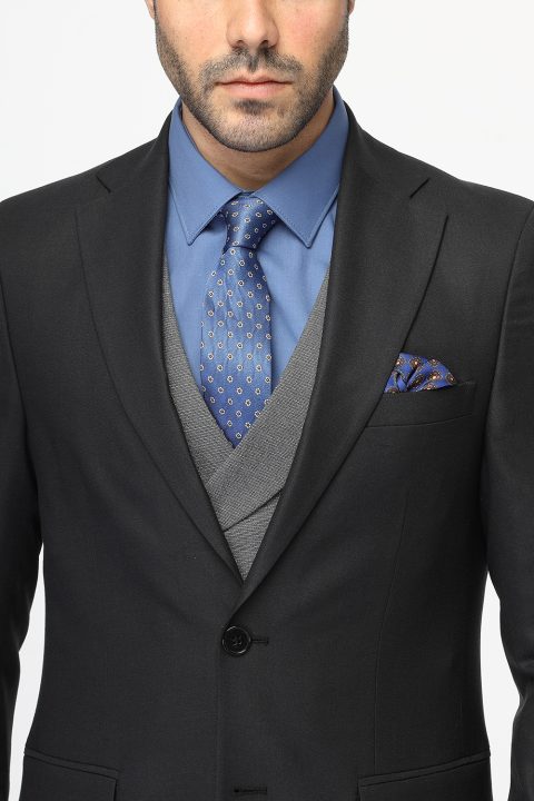 Slim Fit Suit Black - Image 2