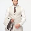 Slim Fit Suit Beige - Image 3