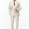 Slim Fit Suit Beige
