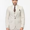 Slim Fit Suit Beige - Image 4