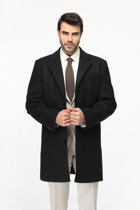 Regular Fit Coat Black