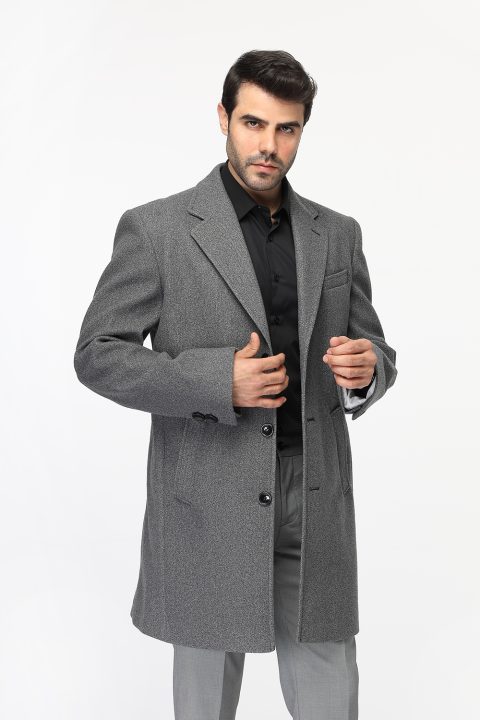 Regular Fit Coat Gray - Image 3