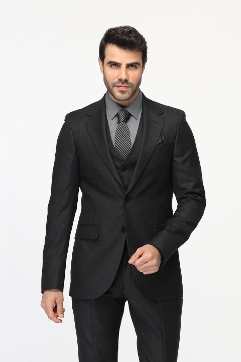 Slim Fit Suit Black - Image 5