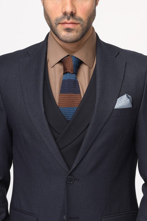 Slim Fit Suit Dark Blue - Image 2