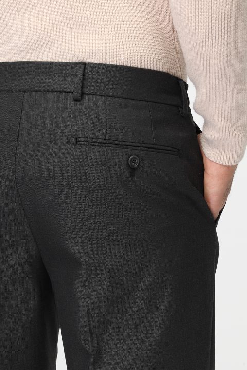 Regular Fit Classic Pants Gray - Image 4