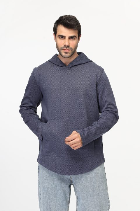 Slim Fit Sweat Shirt Blue