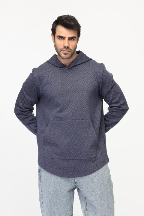 Slim Fit Sweat Shirt Blue - Image 3