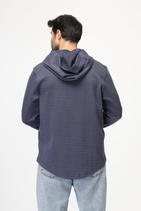 Slim Fit Sweat Shirt Blue - Image 4