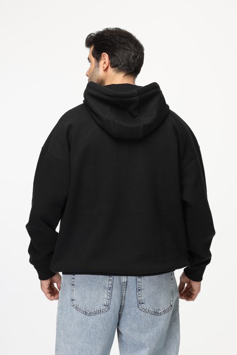 Over Size Sweat Shirt Black - Image 4