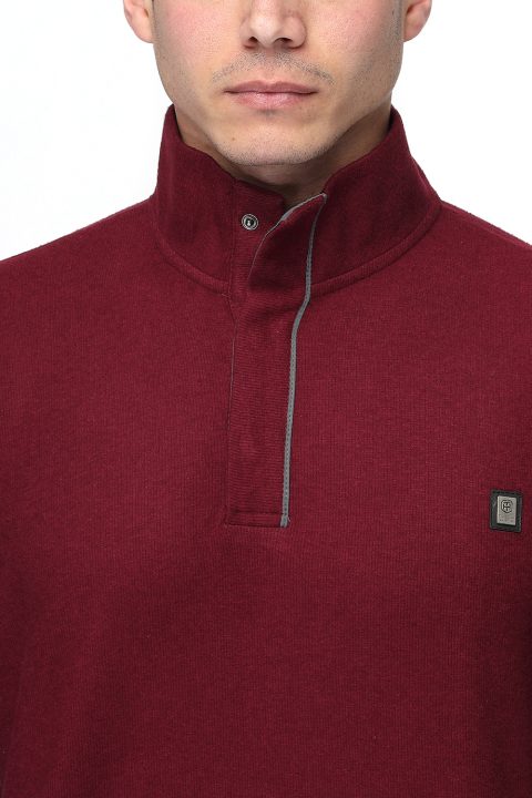 Regular Fit Sweat Shirt Maroon - Image 2