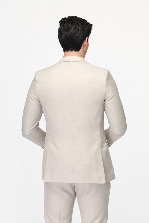 Slim Fit Suit Beige - Image 5