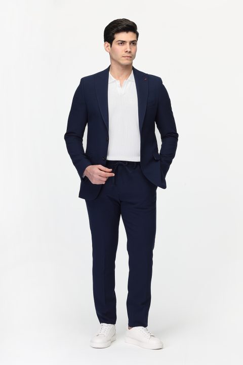 Slim Fit Suit Dark Blue