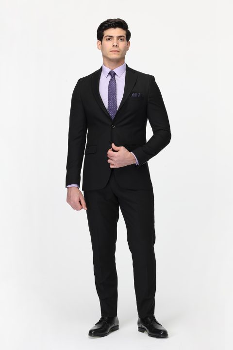 Slim Fit Suit Black - Image 3