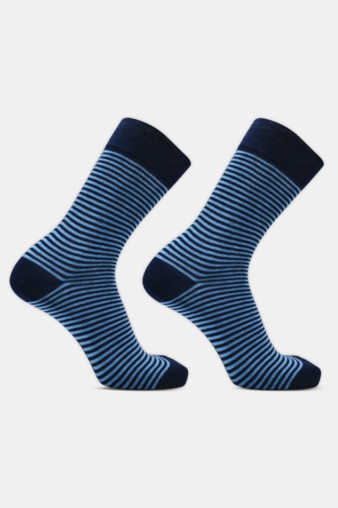 Striped Socks Dark Blue