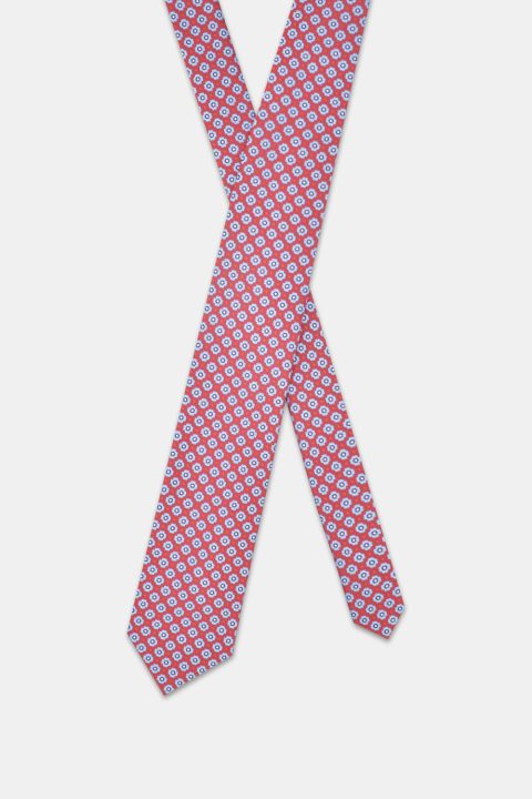 Jacquard Tie 7 cm Red - Image 2