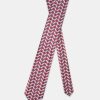 Jacquard Tie 7 cm Red - Image 2