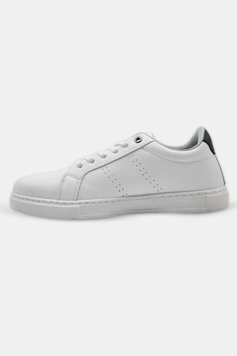 White Sneakers with Subtle Black Details - Image 3