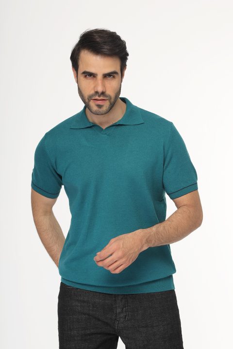 Polo Shirt Regular Fit Knitted Green