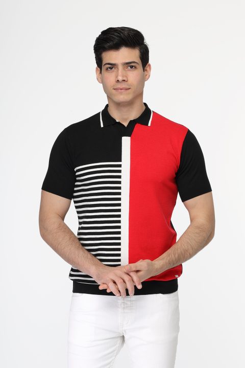 Polo Shirt Regular Fit Knitted Red