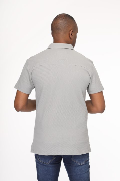 Polo Shirt Regular Fit Gray - Image 3