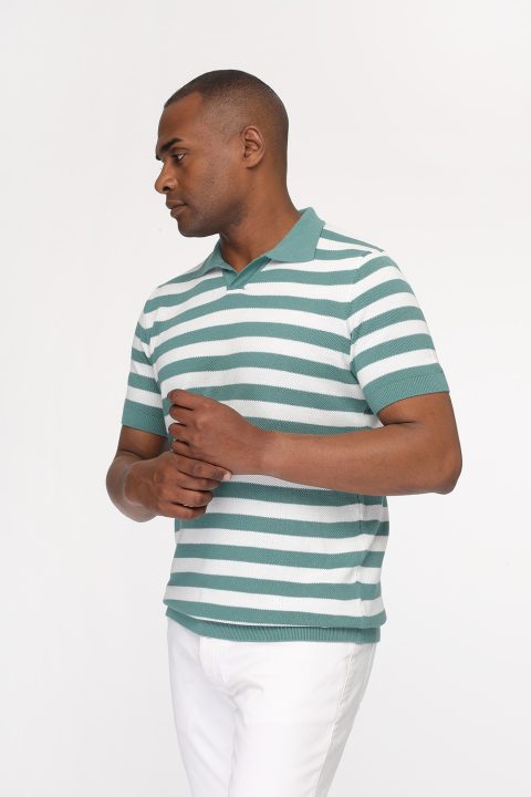 Polo Shirt Regular Fit Knitted Green