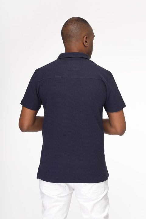 Polo Shirt Regular Fit Dark Blue - Image 3