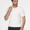 Polo Shirt Regular Fit Knitted Off White