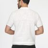 Polo Shirt Regular Fit Knitted Off White - Image 3